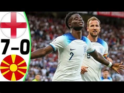 England Vs North Macedonia Goals And Highlights Youtube