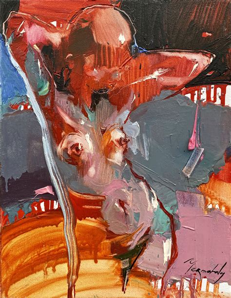 Iryna Yermolova Ponytail Original Painting For Sale