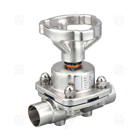 Sanitary Manual Welding Diaphragm Valve With Stainless Steel Handle