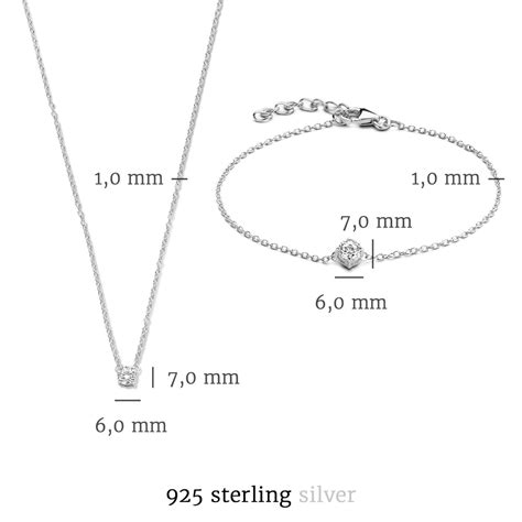 Selected Jewels Sterling Zilveren Set Armband En Ketting Sjset