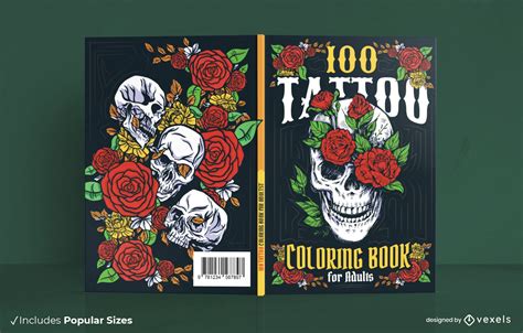 Baixar Vetor De Design Da Capa Do Livro Para Colorir Adulto Tatuagem