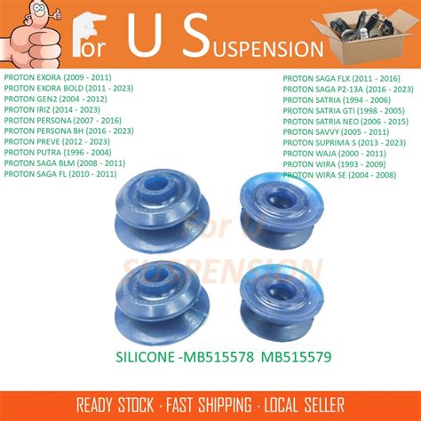 4 PIECES REAR ABSORBER MOUNTING BUSH SET PROTON EXORA GEN2 PERSONA