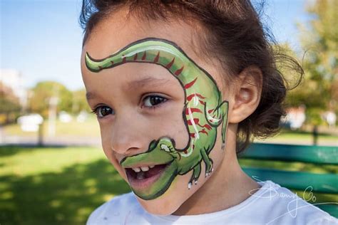 Awesome Ideas For Dinosaur Face Painting My Dinosaurs