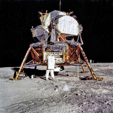 Apollo 11 - Aldrin and the Lunar Module Photograph by Eric Glaser - Fine Art America