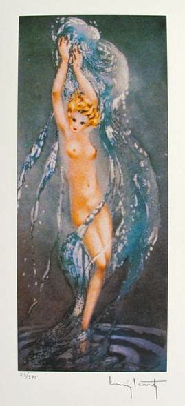 Louis Icart Facsimile Signed Limited Edition Giclee Small Fountain