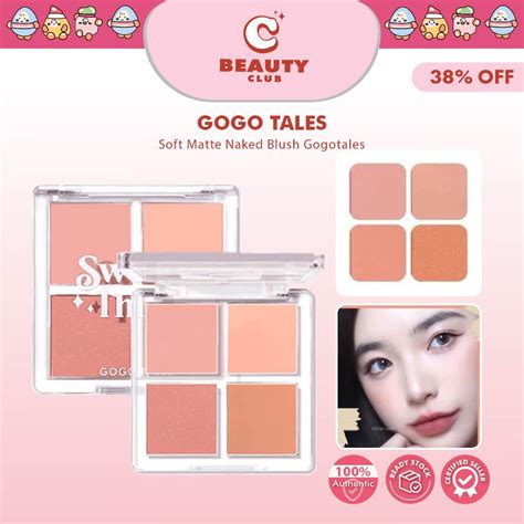 GOGO TALES Soft Matte Naked Blush Gogotales 戈戈舞柔雾裸感腮红 Shopee Malaysia