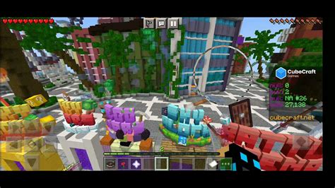 Jogando Cubecraft YouTube