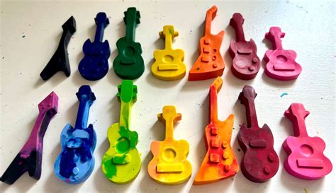 Guitar Party Favor Bags For Birthday Partys Guitar Crayons Musical