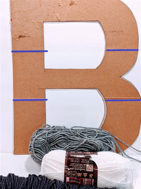 Diy Yarn Wrapped Letter Out Of Patterns