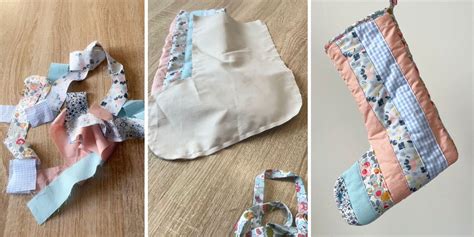 Comment coudre une chaussette de Noël en patchwork Marie Claire