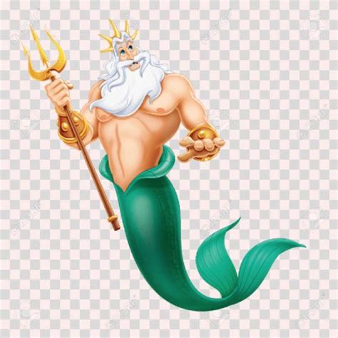 El Rey Triton Disney Merman Ariel