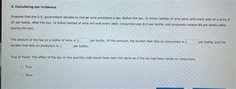 Solved Calculating Tax Incidence Suppose That The U S Chegg