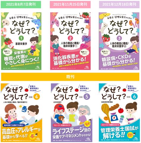 なぜ？どうして？シリーズ 全6巻 めざせ！管理栄養士！