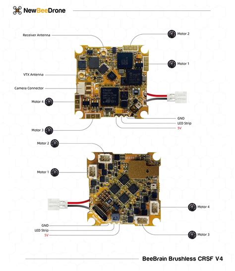 NewBeeDrone BeeBrain BLV4 F411 1 2S AIO Whoop Toothpick Flight Control