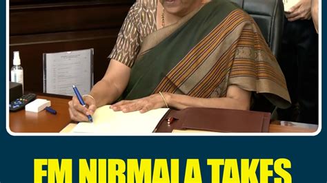 Nirmala Sitharaman Returns As India S Finance Minister Takes Charge