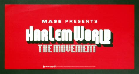 Mase Presents Harlem World Poster Flat 1999 The Movement Album Promo 12 x 12 | Vintage ...