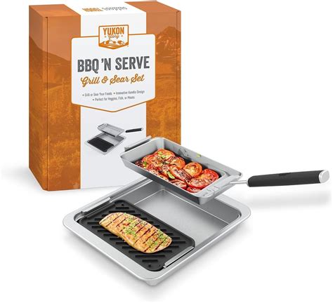 Yukon Glory Bbq N Serve Grill Sear Set Cast Iron Grill Pan