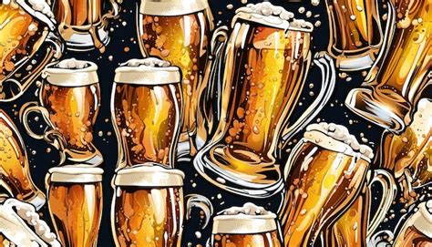 Premium AI Image | Glass Beer Vector with Energetic Beer Splash