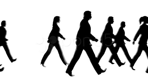 Walking people silhouette pedestrian Stock Footage #AD ,#silhouette# ...