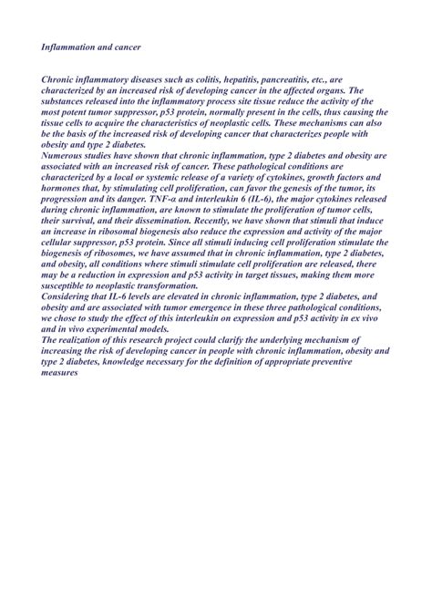Pdf Inflammation And Cancer