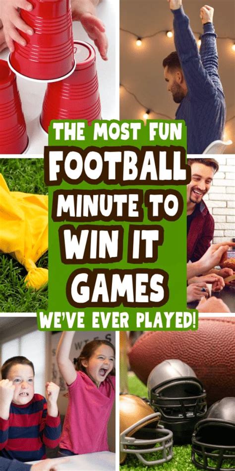 Funny Minute To Win It Football Games And Super Bowl Party Games