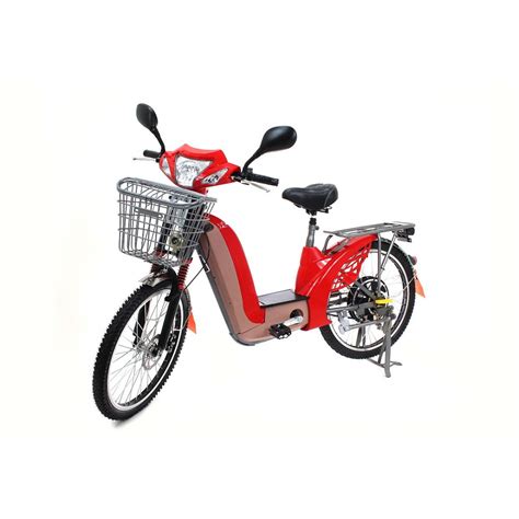 Bicicleta Elétrica Sousa Eco 350W 48V 12ah Vermelha VISUAL MARKET