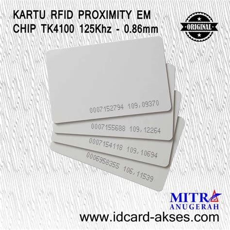 Jual Kartu Rfid Proximity Em Khz High Quality Oleh Mitra Anugerah