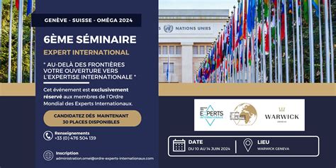 OMEGA 2024 Ouverture officielle des inscriptions au 6ème Séminaire d