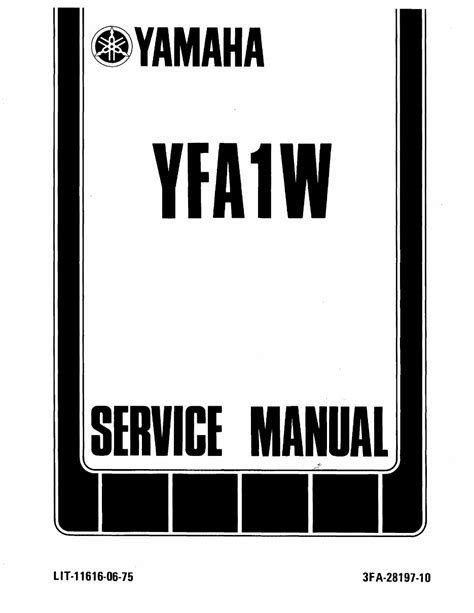 Yamaha Breeze Service Manual Repair Yfa