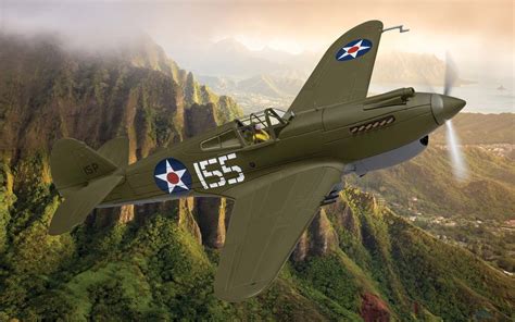 AA28105 P40 Warhawk Pearl Harbor 80th Anniversary