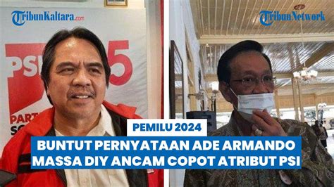 Massa DIY Ancam Copot Atribut PSI Buntut Pernyataan Ade Armando Soal