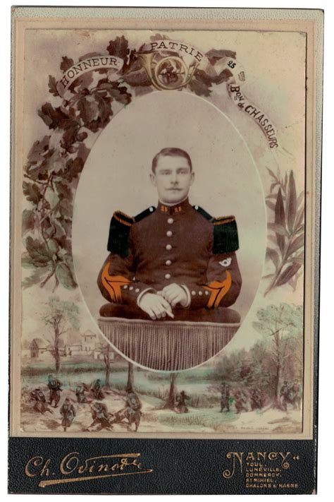 Carte Cdv Photo Grand Format Soldat Chasseur Pied R Publique