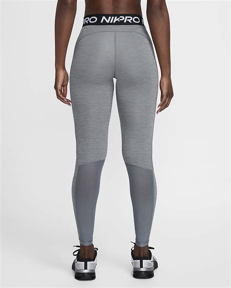 Nike Pro Women S Mid Rise Mesh Panelled Leggings Nike UK