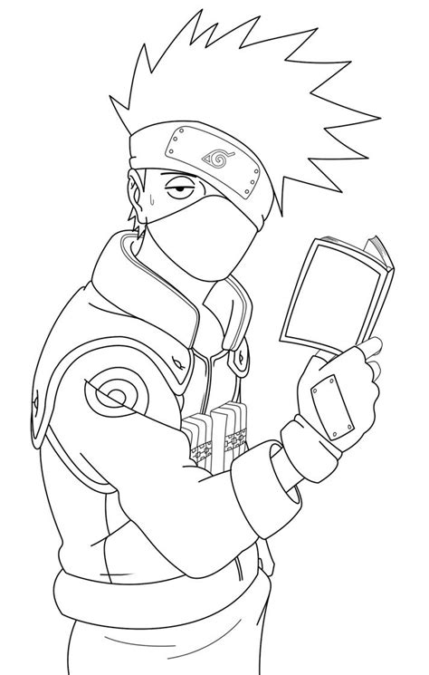 Kakashi Lineartnaruto 221 By Crazylz On Deviantart