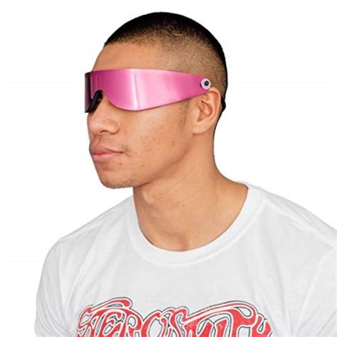 Bret Hitman Hart Vintage Wrap Around Sunglasses Halloween Costume Accesory Pink