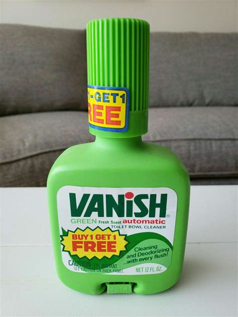 Vanish Automatic Toilet Bowl Cleaner Fresh Scent Green Bottle The