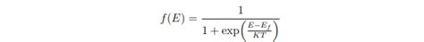 Fermi Dirac Distribution Function IPLTS