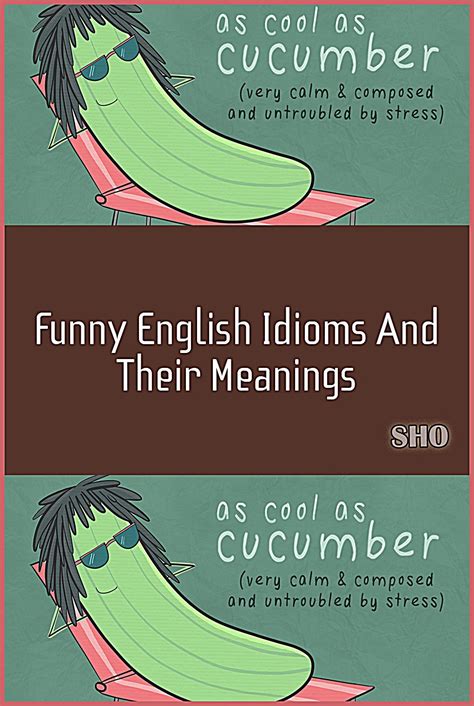 Funny English Idioms And Their Meanings Artofit