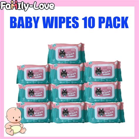 10Pack Organic Baby Wipes 80 Pcs Per Pack 99 Water Hypoallergenic Non