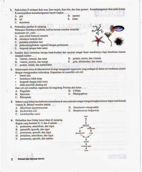 Biologi Gonzaga Try Out Jakarta