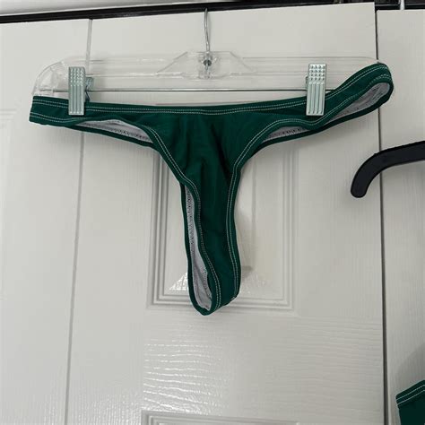 Boutine LA Green Bikini Size L NEVER WORN With OG Depop