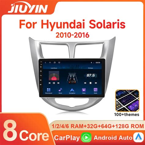 JIUYIN 9 Inch 2din Radio Touchscreen For Hyundai Solaris Accent Car