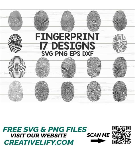 Fingerprint SVG Thumbprint SVG Thumb Print Biometric SV Inspire