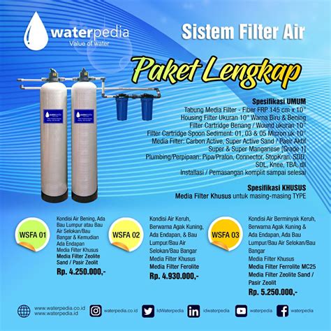 Jual Filter Air Sumur Dan PDAM Di Mojokerto Waterpedia