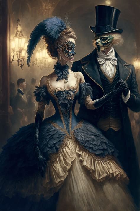 Elegant Victorian Masquerade Ball 8k • Promptden