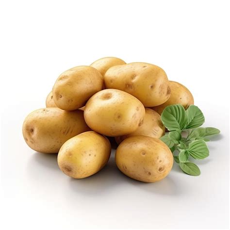Premium Ai Image Patato Stock Photo 2023 Item White Background Plant