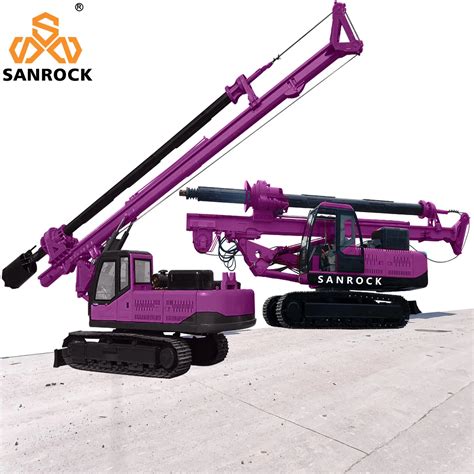 Auger Borehole Rotary Drilling Rig Engineering Construction Hydraulic