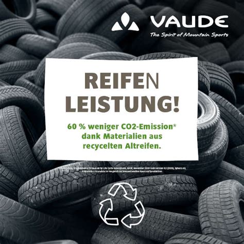 Klimaschutz Dank Altreifen Recycling Vaude Fabrikverkauf