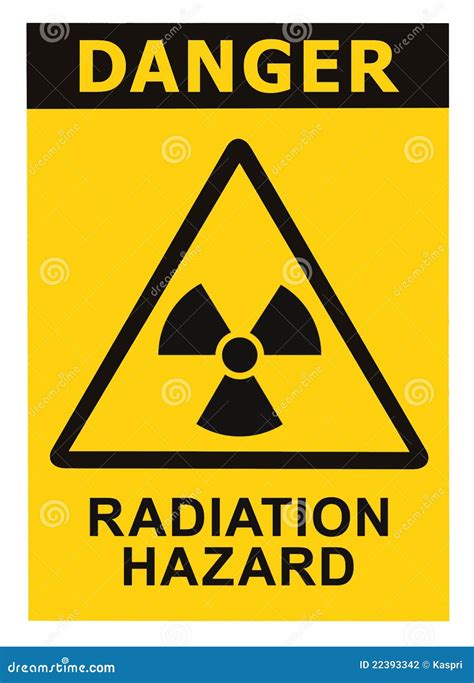 Radiation Hazard Symbol Sign Radhaz Alert Icon Stock Photo Image Of