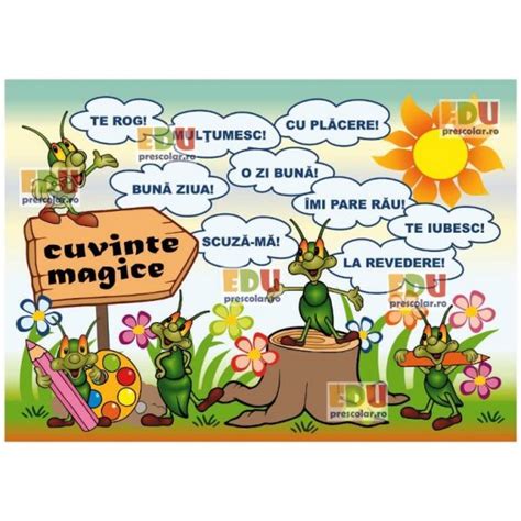 Cuvinte Magice Grupa Greierasilor Eduprescolar Ro